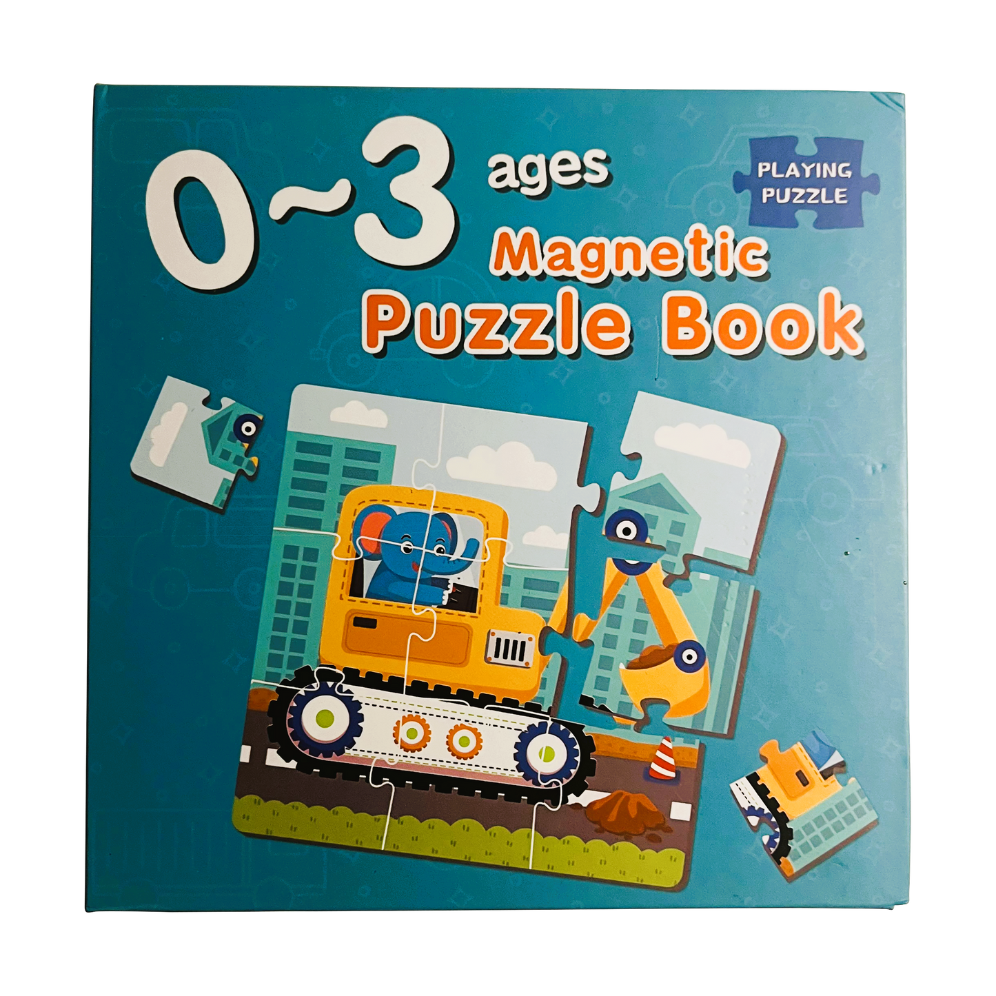 Magnet Puslespil, bog med 3 stk. 1-6 år