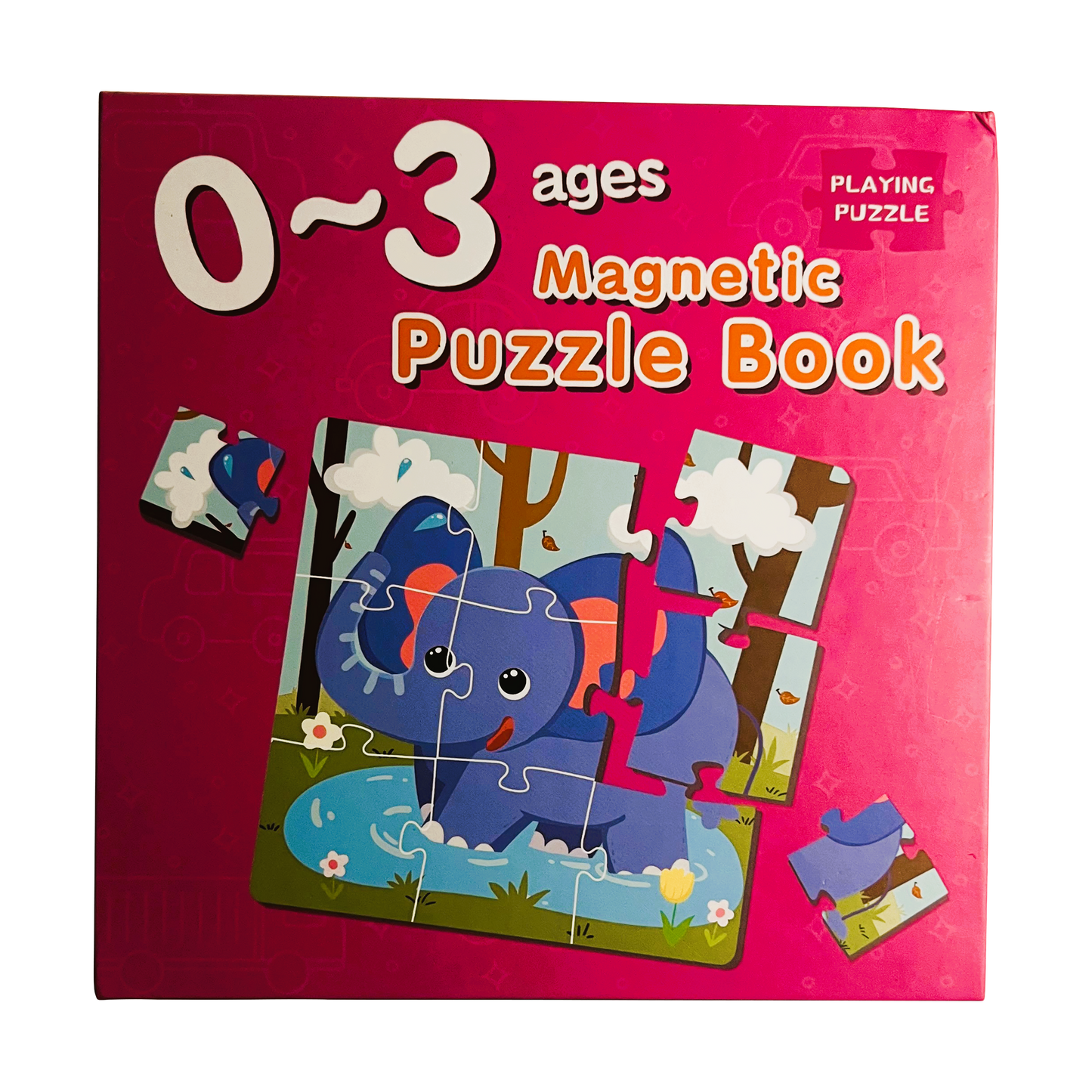 Magnet Puslespil, bog med 3 stk. 1-6 år